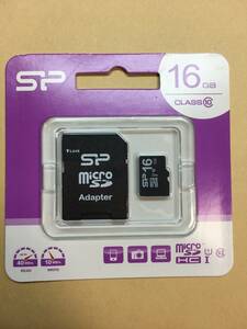 シリコンパワー microSDHCメモリーカード 16GB Class10 SP-MCSDHC16GB10