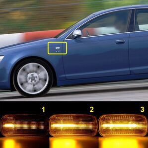 アウディ audi 流れて光る シーケンシャル ウインカークリアレンズ仕様 A4 S4 RS4 TT A3 A6 S6 A8