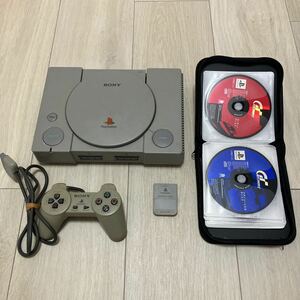 PlayStation SCPH-1000 本体 ジャンク コントローラー ソフト付属