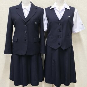 A778/T(中古)群馬県 高崎商業高校 旧制服 7点 /指定品/校章付/ブレザ