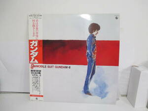 LP запись с поясом оби Mobile Suit Gundam Ⅱ первый раз ограничение постер имеется 