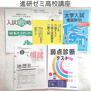ベネッセ模試地歴B 進研ゼミ高校講座 高2 弱点診断テスト 国数英 オマケ