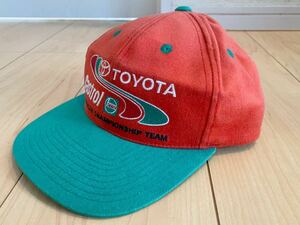  редкий TOYOTA Castrol колпак не использовался товар Toyota Castrol шляпа подлинная вещь 