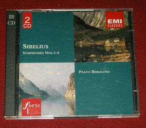 シベリウス：交響曲第１～４番◆SIBELIUS:SYMPHONY NO.1-4◆ベルグルンド指揮、ヘルシンキ・フィル◆CD　２枚組　輸入盤◆中古品