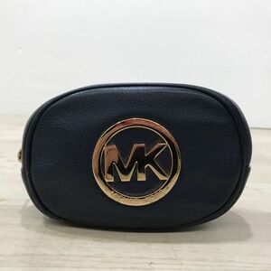 MICHAEL KORS マイケルコース コスメポーチ 35S2GFTM1L レザー ネイビー系[C5330]