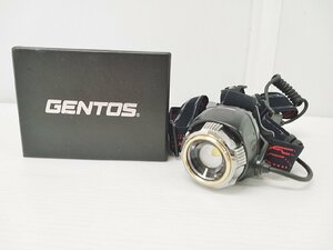 [B10A-66-013-1] アウトドア GENTOS ジェントス GH-100RG ヘッドライト 充電式 LED 動作確認済み 中古