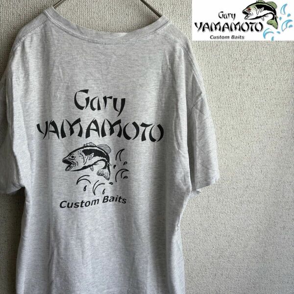GARY YAMAMOTO Tシャツ　ゲーリーヤマモト　Mサイズ　グレー　半袖 釣り　ブラックバス