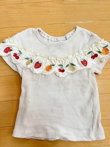 ベビー 80 子供服 Tシャツ フリル