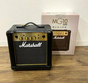 * 1 jpy ~! beautiful goods Marshall MG10 GOLD guitar amplifier sound equipment Marshall secondhand goods operation goods [B7314]