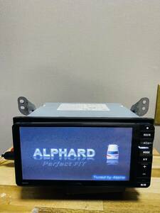 * Alphard 10 ALPINE Alpine 7 -inch 007WV car navigation system audio Bluetooth 2013 year map operation verification settled used *