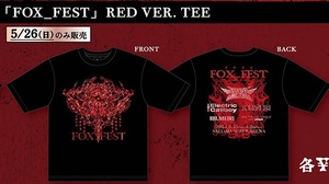 [L size ]BABYMETAL FOX_FEST RED TEE