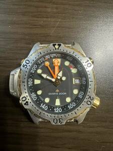 ジャンク　動作未確認　CITIZEN シチズン 5862-F80103 DIVER'S 200M PROMASTER プロマスター QUARTZ ダイバー　腕時計 回転ベゼル 