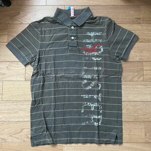 HOLLISTER ホリスター ポロシャツ メンズ M グレー系