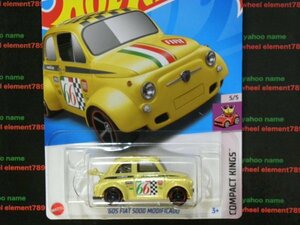 即決☆☆'60S FIAT 500D MODIFICADO フィアット 500　COMPACT KINGS ホットウィール Hot Wheels ☆