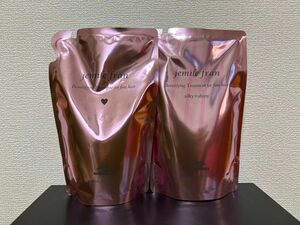 新品未開封品 ミルボン ジェミールフラン シャンプー ハート 400ml シルキーシャイニー トリートメント 400g 匿名配送