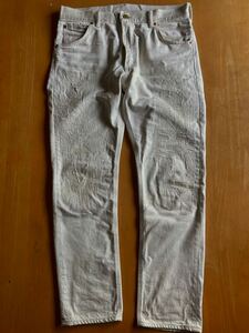RRL ремонт do высокий тонкий белый джинсы 32/30 Ralph Lauren Vintage 