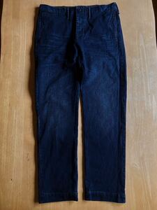 RRL Jean gru Cross индиго off .sa- брюки 31/30 натуральный индиго ткань ( брюки Ralph Lauren Vintage 