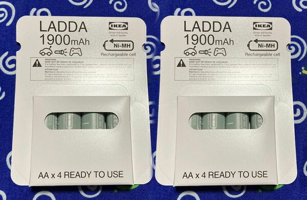 IKEA LADDA イケア ラッダ 単3 充電池 8本 新品・未開封品安心の日本製