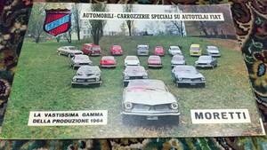 １９６０年代　イタリア車　カロツェリア作品　Moretti, Ghia, Nardi カタログ・パンフなど　まとめて　現状渡し