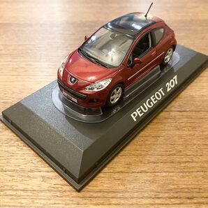 中古品 オリジナルパッケージ付き 1/43 ノレブ プジョー 207 3ドア 後期型 2009 レッド