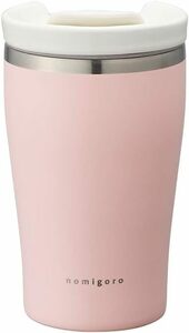 ドウシシャ タンブラー touki-futa HRMONY 真空断熱 陶器ふた付き 280l ピンク noigoro