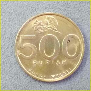 【インドネシア 500ルピア 硬貨/2000年】 500 RUPIAH/Rp500/コイン/旧硬貨/古銭