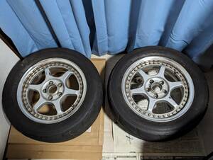 【直接引取り歓迎】TRD TypeF-T 15インチ PCD100-5H 6J(多分)+33 5穴