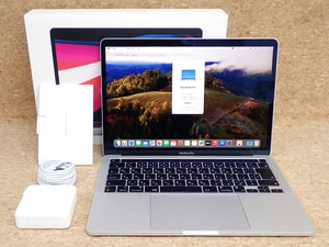 【中古 美品】MacBook Pro 13インチ 2022年 MNEX3J/A シルバー [M2チップ 8コア/メモリ:24GB/SSD:1TB] ハイスペックモデル 本体(PDA827-2)