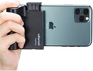 ULANZI Bluetoothスマートフォンホルダー ラバーハンドルグリップ ワイヤレスリモコン付き 取付可能 旅行 写真 動画