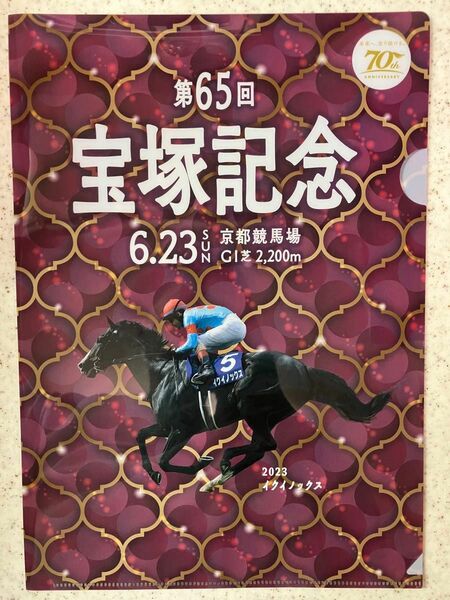 JRA 第65回宝塚記念 A4クリアファイル 日本ダービー当日レーシングプログラム 京都競馬場