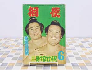 ∧1955年 昭和30年6月15日号 発行｜相撲 薫風読物号 6月号｜ベースボール・マガジン社 レトロ レア 希少｜ ■O0350