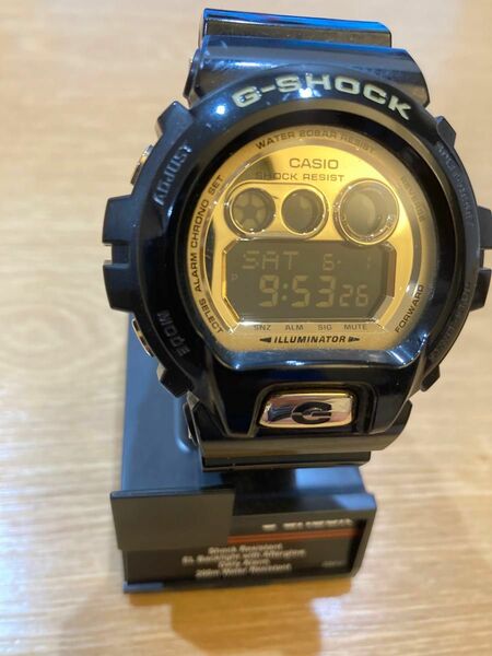 【中古】CASIO G-SHOCK メンズ 腕時計 GD-X6900FB ブラック ゴールド クオーツ 