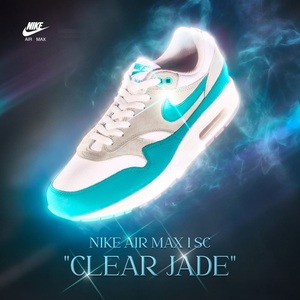 28cm* новый товар * Nike air max 1 SC/NIKE AIR MAX 1 SC* специальный заказ цвет прозрачный * Jade /CLEAR JADE[ Tiffany голубой ]DZ4549 001* с коробкой 