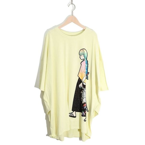 スカラー ScoLar スカラーコーデでおめかし女の子アップリケ ワンピ チュニック 新品 未使用 チュニックワンピース