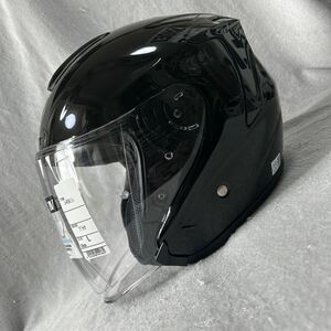 ★23年製 SHOEI J-FORCE4 BLACK Lサイズ 59cm ショウエイ Jフォース Jフォースフォー ジェットヘルメット ヘルメット 新品 A60606-8