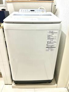 全自動洗濯機8.0kg Panasonic パナソニック NA-F8AE5簡易乾燥 エコナビ お風呂水吸水ホース 取説付き 槽洗浄 クリーニング 毛布など