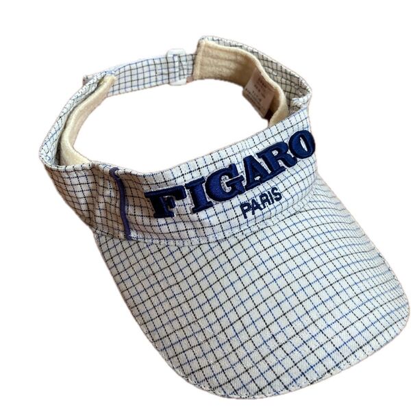 Figaro Paris サンバイザー GOLF ゴルフサンバイザー マジックテープ チェック柄