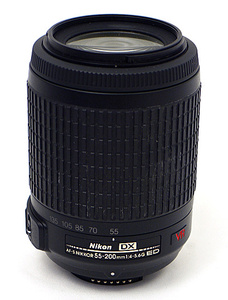 【中古】Nikon AF-S DX VR Zoom-Nikkor 55-200mm f/4-5.6G IF-ED 本体のみ [管理:1050023631]