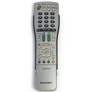 【中古】【ゆうパケット対応】SHARP製 テレビリモコン GA491WJSA [管理:1150002403]