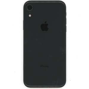 【中古】APPLE iPhone XR 64GB docomo SIMロック解除済み MT002J/A ブラック 液晶いたみ [管理:1150026765]