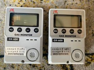 2個セット　理研計器 簡易定置型酸素濃度計OX-600 DC24V仕様