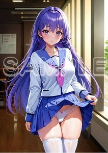 Z5440 入江みゆき Angel Beats! エンジェルビーツ AB! AB A4 同人 イラスト 美少女 美女 下着 コスプレ ポスター セクシー エロ acg