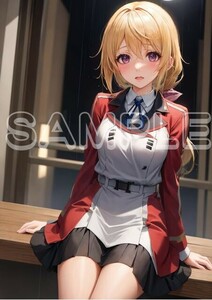 Z5410 シャルロットデュノア IS インフィニットストラトス A4 同人 イラスト 美少女 美女 下着 コスプレ ポスター セクシー エロ