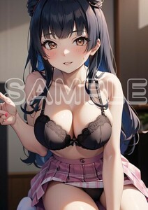 Z5293 黛冬優子 アイドルマスターシャイニーカラーズ シャニマス A4 同人 イラスト 美少女 美女 下着 コスプレ ポスター エロ .