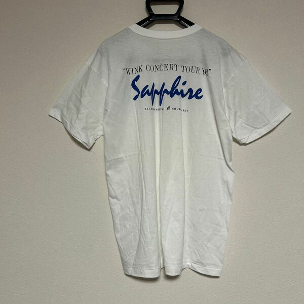 未使用 Wink「Sapphire」CONCERT TOUR 1992 ウインク サファイア コンサートツアー Tシャツ