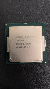 CPU Intel Intel Core I7-7700 processor used operation not yet verification junk - A480