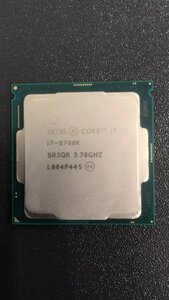 CPU インテル Intel Core I7-8700K プロセッサー 中古 動作未確認 ジャンク品 - A502