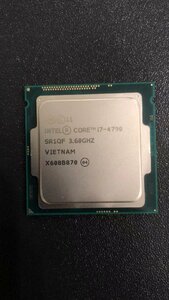 CPU インテル Intel Core I7-4790 プロセッサー 中古 動作未確認 ジャンク品 - A516