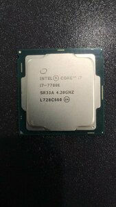 CPU インテル Intel Core I7-7700K プロセッサー 中古 動作未確認 ジャンク品 - A563