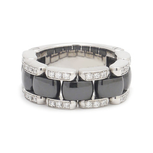  Chanel CHANEL Ultra кольцо #49 750WG белое золото бриллиант керамика внутри с ящиком 
